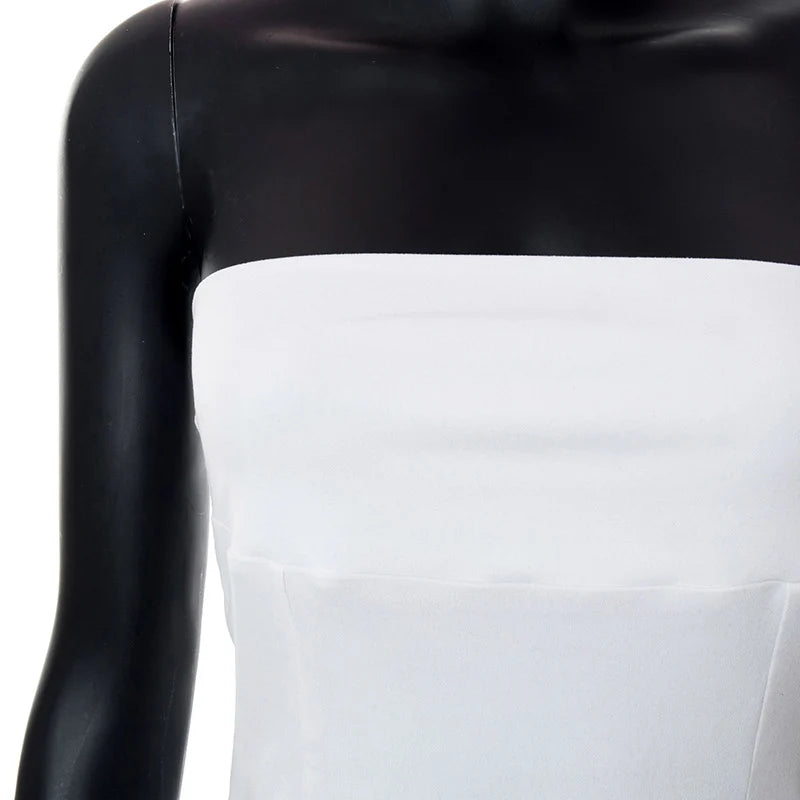 Bustier Corset Femme Y2K Sans Bretelles Épaules Dénudées Tube Top Sexy Slim – Été & Streetwear