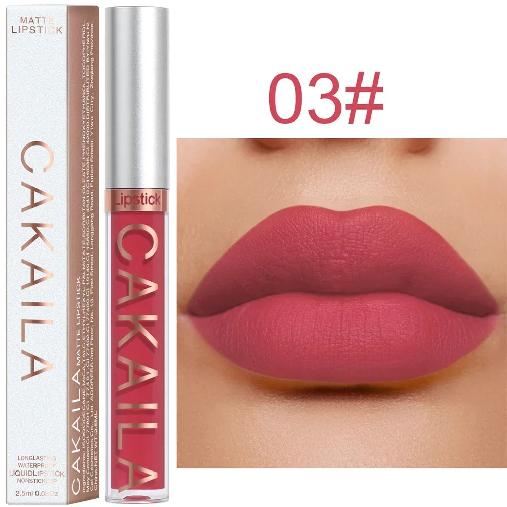 Gloss Velvet Mat Waterproof Longue Tenue – Texture Soyeuse & Hydratante | Cadeau Maquillage Femme
