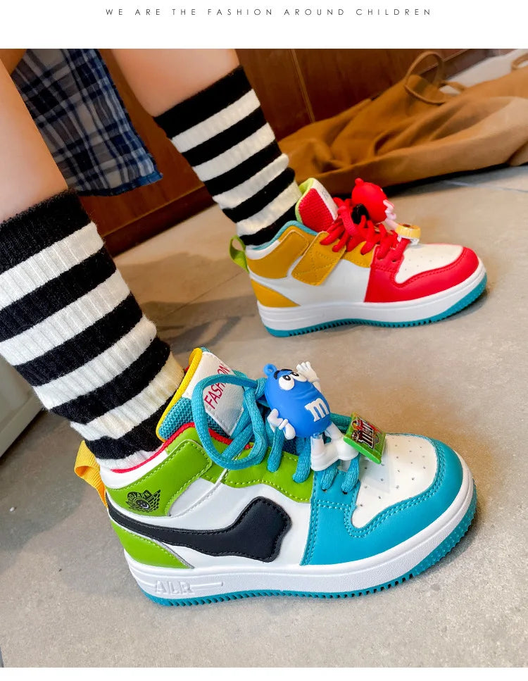 Baskets Enfant 4 Saisons – Chaussures Sport Basketball Garçon Fille Toutes Saisons