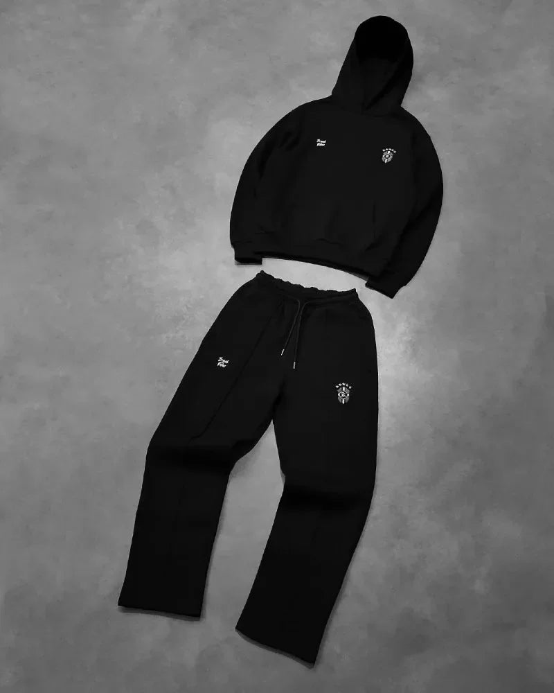 Ensemble Survêtement Homme Y2K Streetwear Rétro Gothique Harajuku Hip-Hop Broderie Oversize Tendance Audacieux Confortable Premium – Ensemble Survêtement Y2K Premium Gothique Harajuku Hip-Hop Broderie Oversize | Mode Homme Y2K Streetwear Gothique Premium