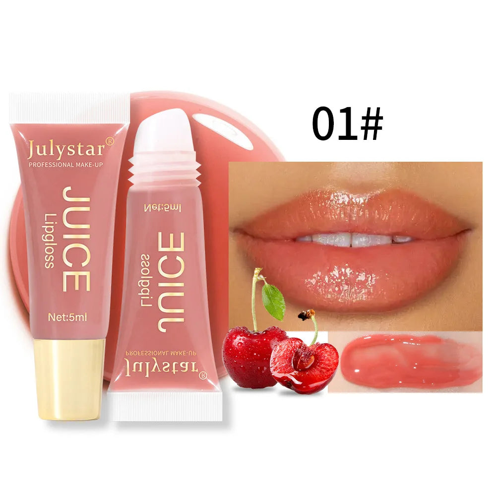 Gloss Lip Oil Nude Brun Repulpant – Hydratant Fruit Transparent | Lèvres Douces & Brillantes