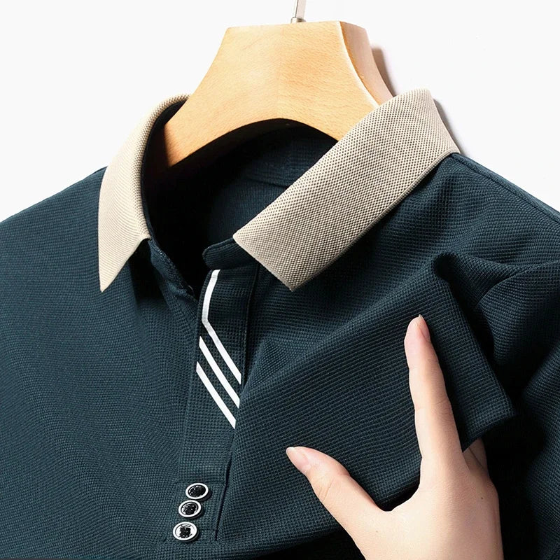 Polo Homme Couleur Unie Manches Courtes Été – Top Casual Fashion Confortable Business & Loisirs | Mode Homme