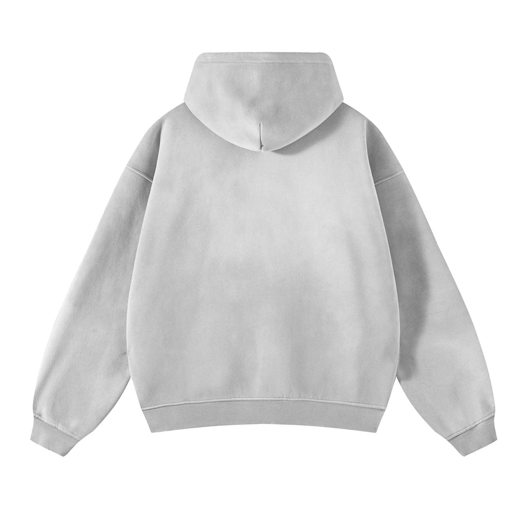 Hoodie Homme Oversize Zip Tie Dye Dégradé – Sweat Cardigan Peluche Loose Grande Taille Hiver | Mode Homme Premium