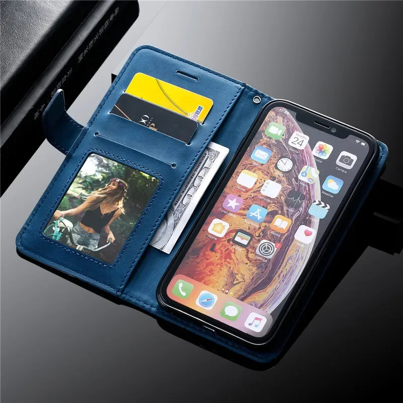 Coque Portefeuille Motorola MOTO G34 G24 G04 G14 G54 G84 5G – Étui Cuir Magnétique Rabat Protection