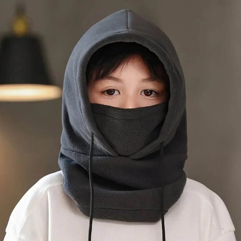 Cagoule Polaire Enfant - Masque, Tour de Cou & Bonnet 3-en-1 Hiver