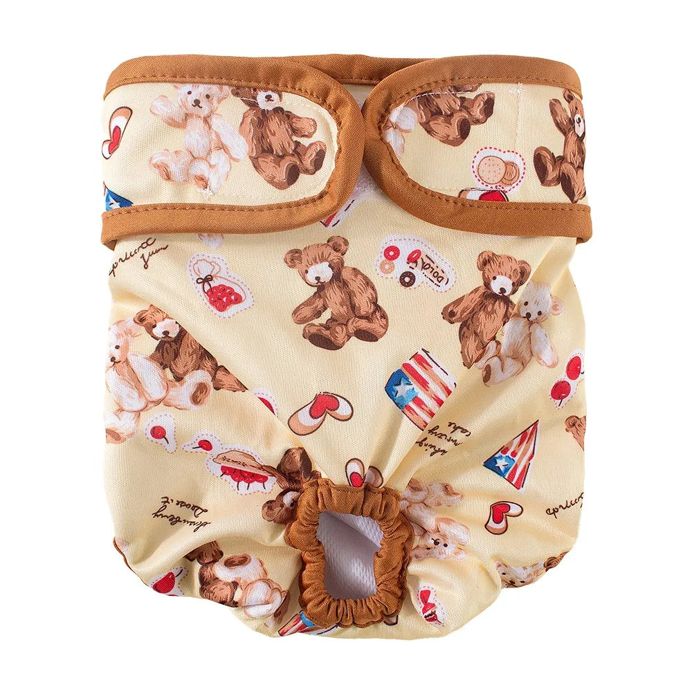 Couche Chienne Lavable BIAI – Culotte Physiologique Étanche Soie Glacée Douce Réutilisable