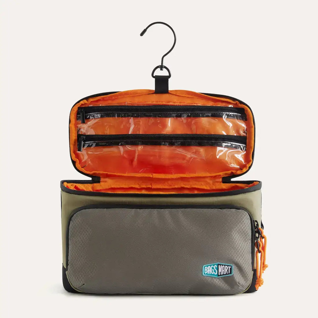 Trousse Maquillage Voyage BAGSMART Waterproof – Organisateur Toilette Crochet Salle de Bain | Grande Capacité Rangement Cosmétique