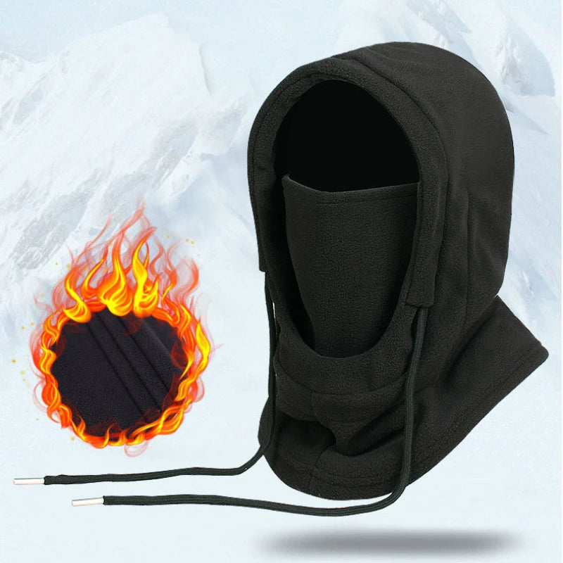 Cagoule Polaire Adulte 3-en-1 - Masque, Tour de Cou & Bonnet Coupe-Vent