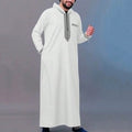 Djellaba Abaya Herren Marokkanisch Lang Kapuze Luxus-Stickerei Seitentaschen Mittlerer Osten Muslimischer Stil Elegant Zeremonie – Premium Traditionelles Gewand | Premium Orientalische Herrenmode