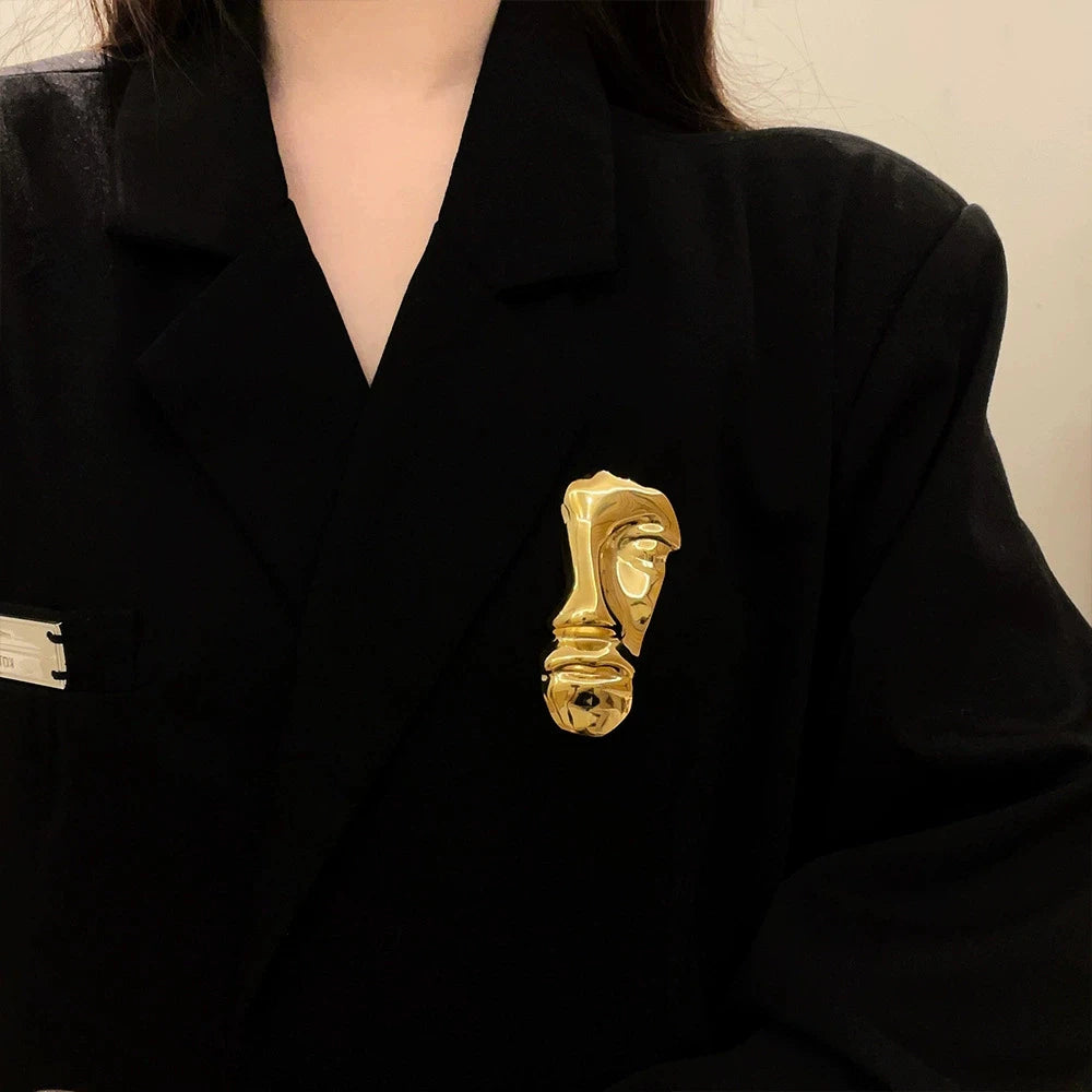 Broche Fleur Métal Style Punk & Fashion – Accessoire Veste, Costume & Manteau | Idée Cadeau Tendance Unisexe