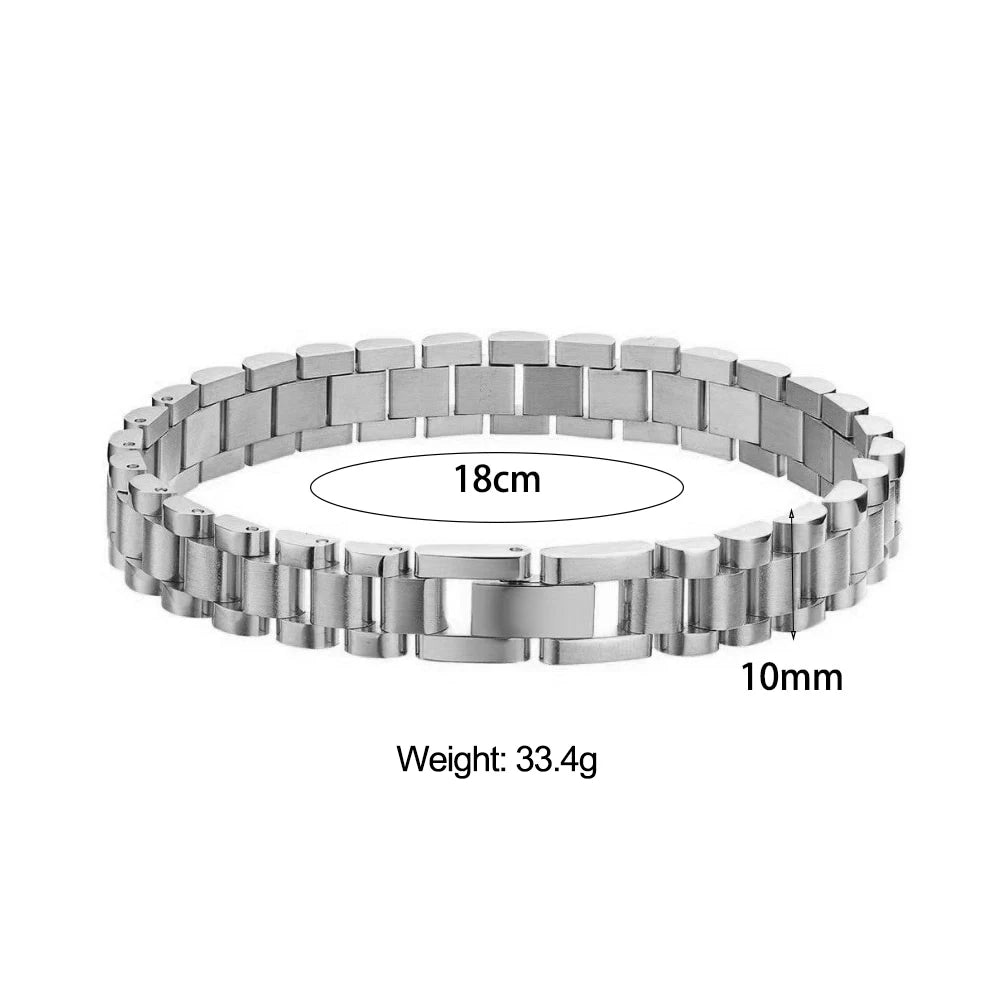 Bracelet Cuban Chain Plaqué Or 18k Acier Inoxydable 316L E.B.belle – Style Minimaliste Streetwear Unisexe | Bijou Homme & Femme Tendance & Anti-Ternissement