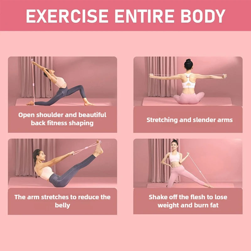 Bande Élastique Fitness en 8 – Expandeur Poitrine & Épaules | Yoga, Musculation & Stretching | Portable Maison & Gym