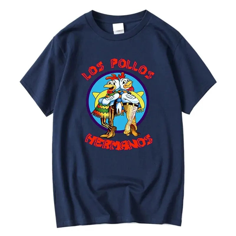 T-Shirt Homme Los Pollos Hermanos Imprimé Humour Coton Respirant Manches Courtes Été Casual Pop Culture Série TV Tendance Confortable – T-Shirt Pop Culture Premium Los Pollos Hermanos | Mode Homme Pop Culture Série TV Premium