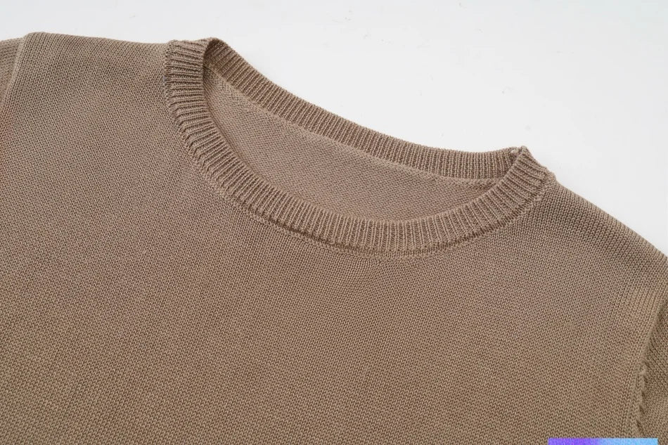 Tenue Assortie Famille – Robe Smockée Carreaux Marron Fille & Pull Tricoté Garçon Collection Heritage