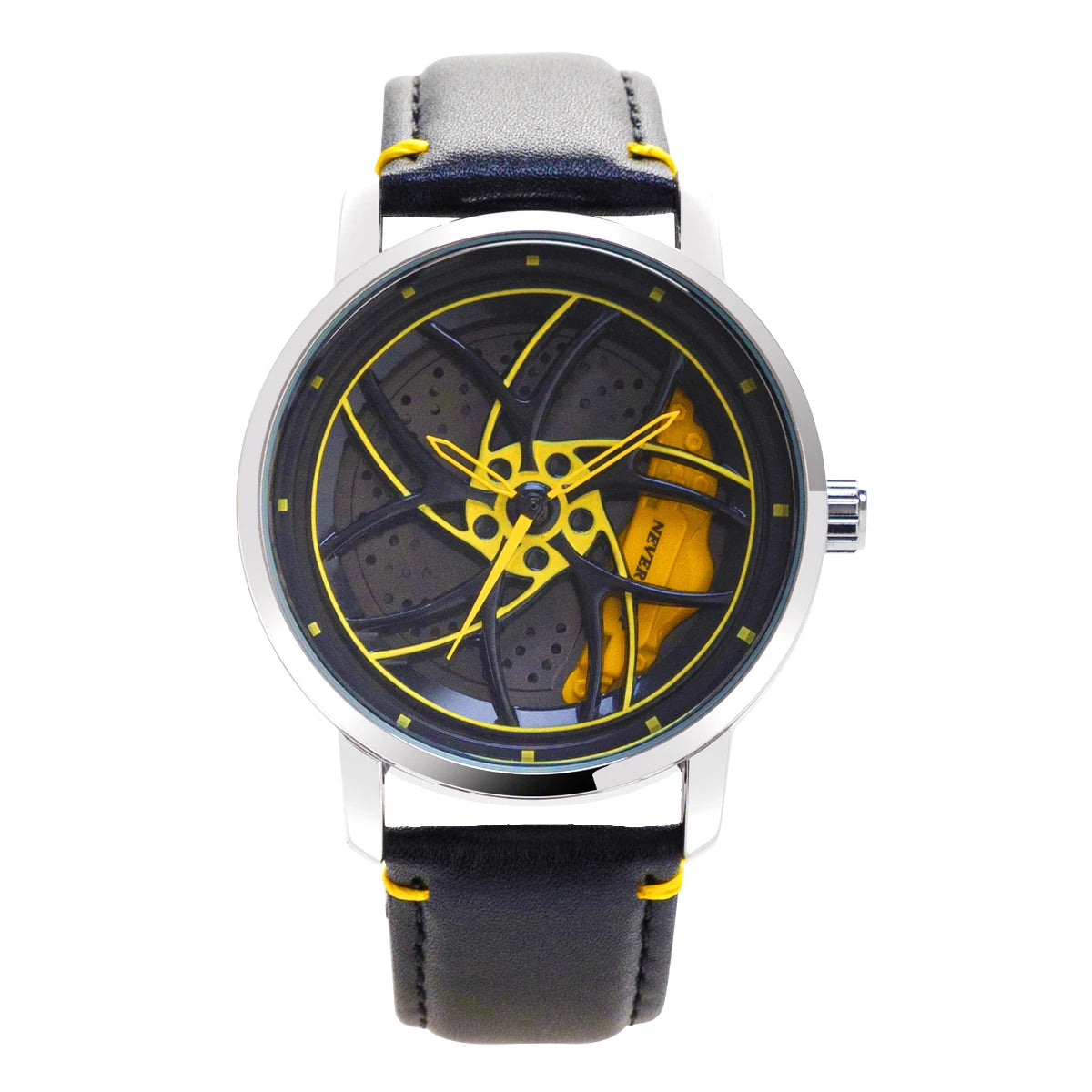 Montre Homme UTHAI CQ323 Squelette Roue Tournante Quartz – Design Unique Cool Cadeau
