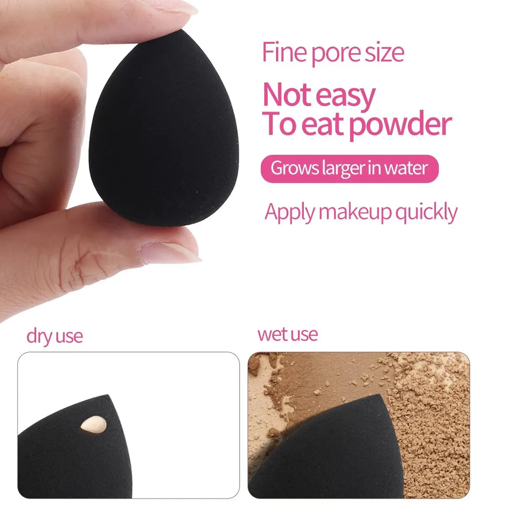 Kit Outils Maquillage 11 Pcs MAANGE – 4 Pinceaux, Puff Poudre, Éponge, Coussin d’Air & Correcteur | Set Complet Fard à Paupières