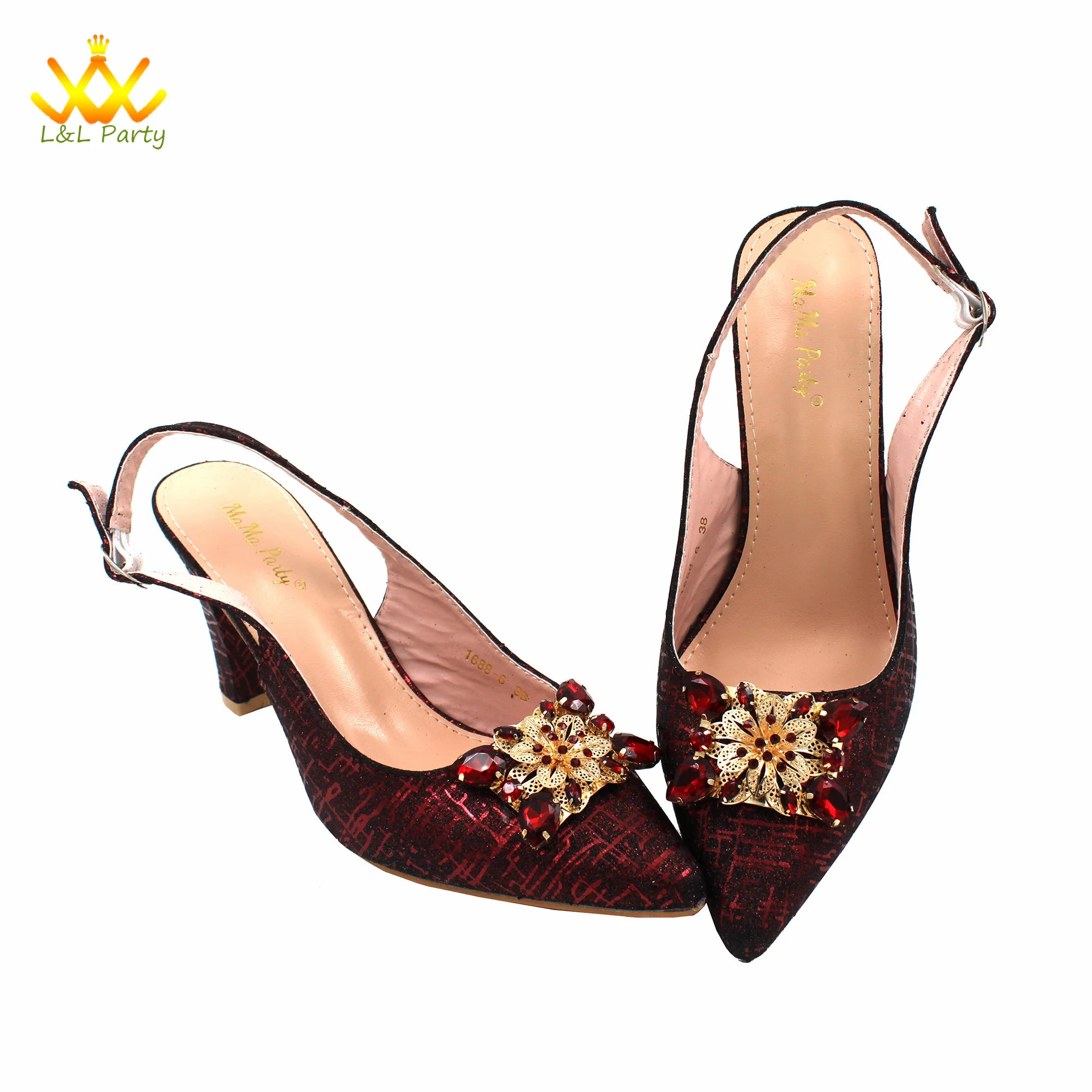 Ensemble Chaussures + Sac Italien Orange Cristal – Pumps Luxe Mariage Fête 2024