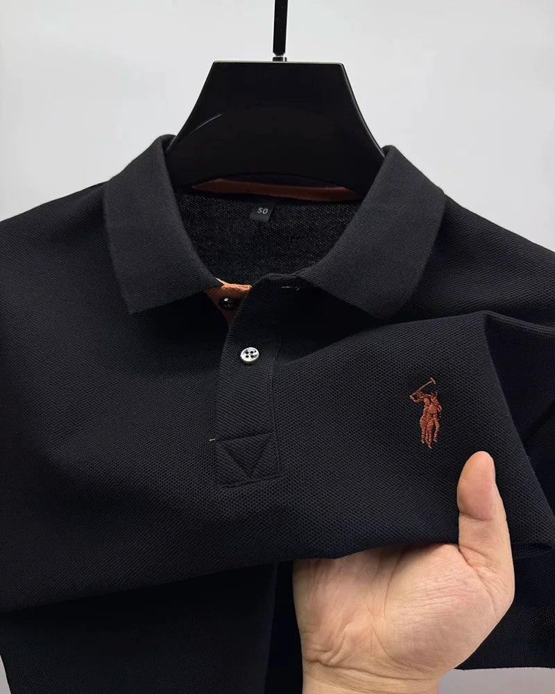 Polo Homme 100% Coton Manches Courtes Broderie Poney Élégant Golf Casual Été – Style Designer Premium | Mode Homme Luxe