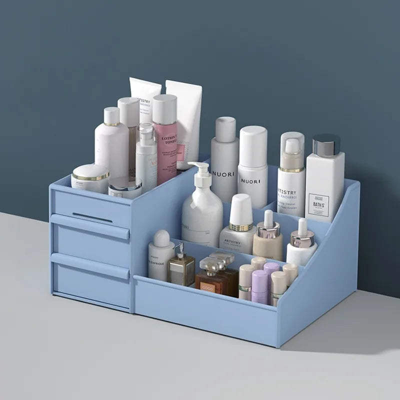 Organisateur Maquillage Tiroirs Plastique – Rangement Cosmétiques Salle de Bain Bureau Chambre
