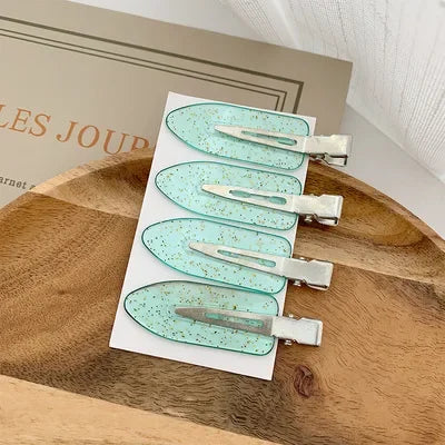Pinces Cheveux Sans Pli Lot 4 Pcs – Barrettes No Crease Curl Clip | Coiffure Frange & Styling