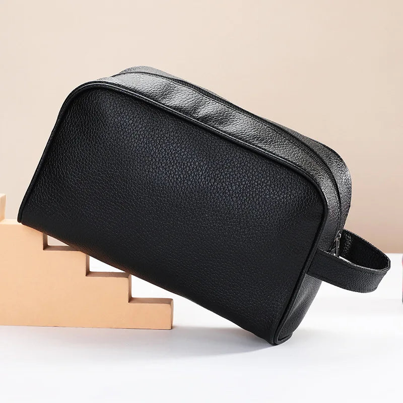 Trousse Toilette Homme Personnalisée – Grande Capacité Voyage Zipper | Cadeau Homme
