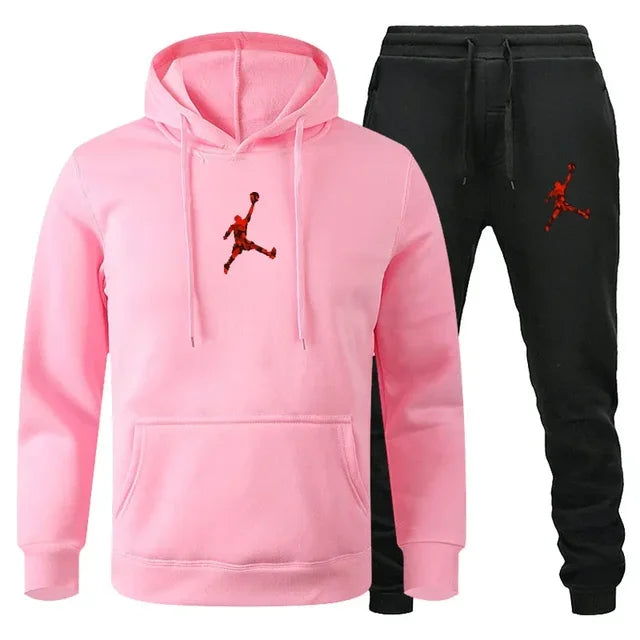 Herren Jogginganzug 2-teilig Langarm Sweatshirt + Freizeithose Fitness Sport Herbst Winter Fashion Bequem Trendig Zeitlos – Premium Jogginganzug 2-teilig Sport Casual Herbst Winter | Herrenmode Sportswear Premium