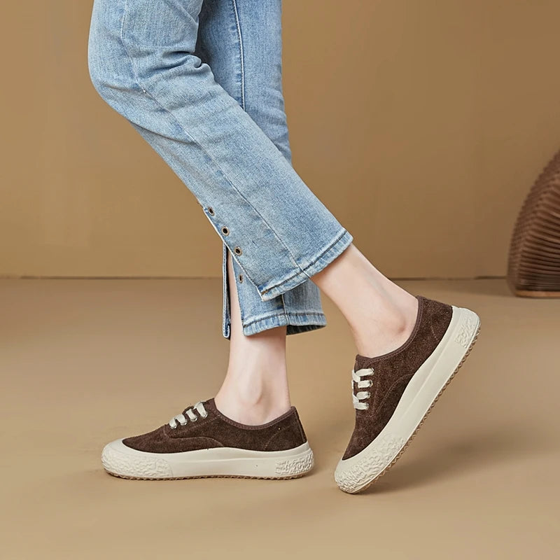 AIYUQI Ballerines Bout Carré Grande Taille 2026 – Flat Casual Sneakers Femme Élégantes