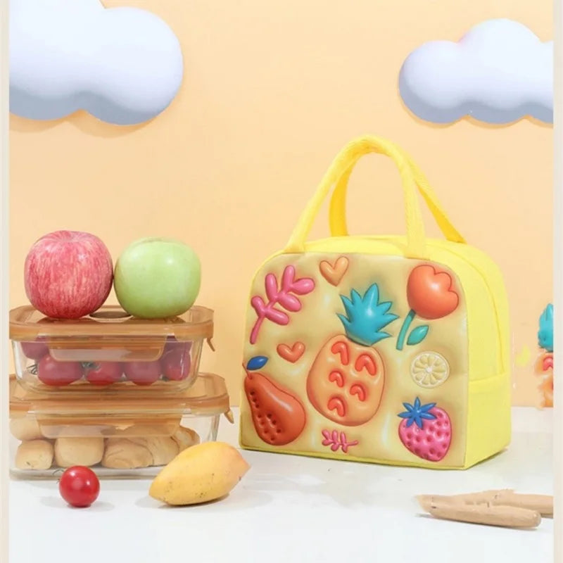 Sac Repas Isotherme Enfant 3D Animaux Cartoon – Boîte Bento Isotherme Grande Capacité
