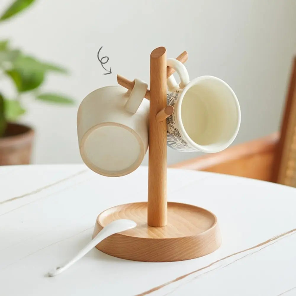 Holzregal Ast Natur Tassen & Schmuck – Büro-Organizer Tablett Home Deko