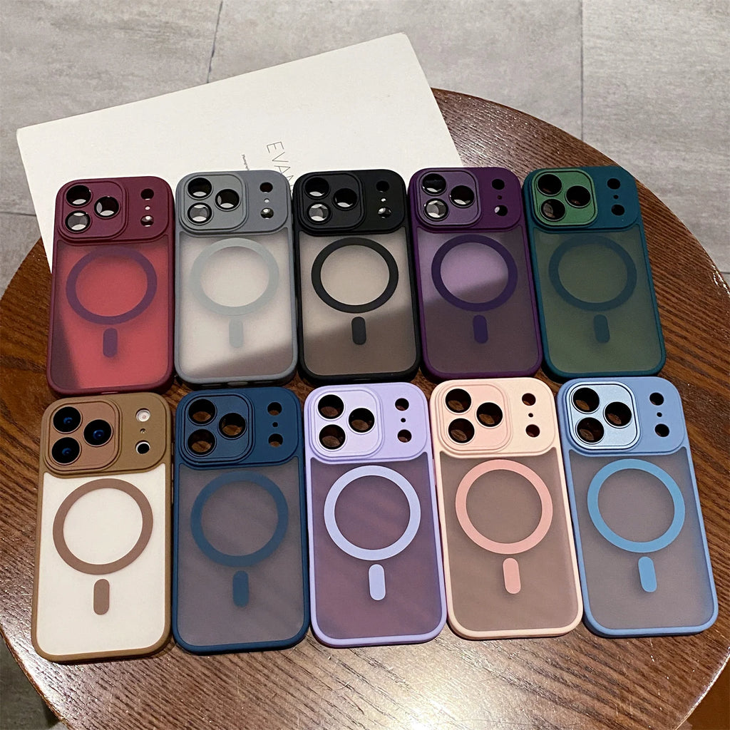 Coque iPhone 17 Pro Max Air Matte Magnétique – Compatible Magsafe iPhone 16 15 14 13 12 11