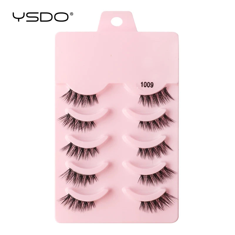 Faux Cils Mink 3D YSDO – Lot 3/5/10 Paires | Maquillage Dramatique Naturel