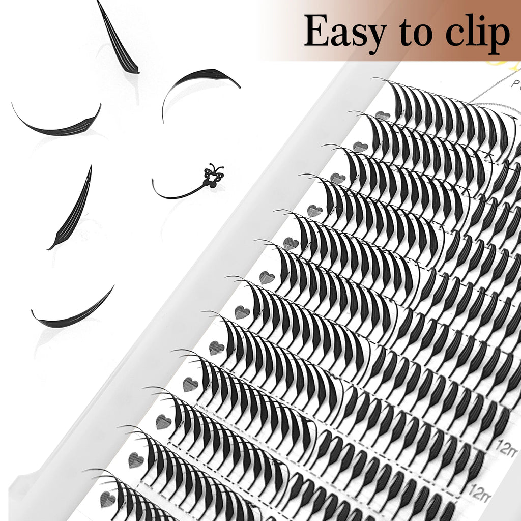 Extensions Cils CoMango Fox Anime Spire – Fans Pré-faits Volume Naturel | Fournisseur Maquillage