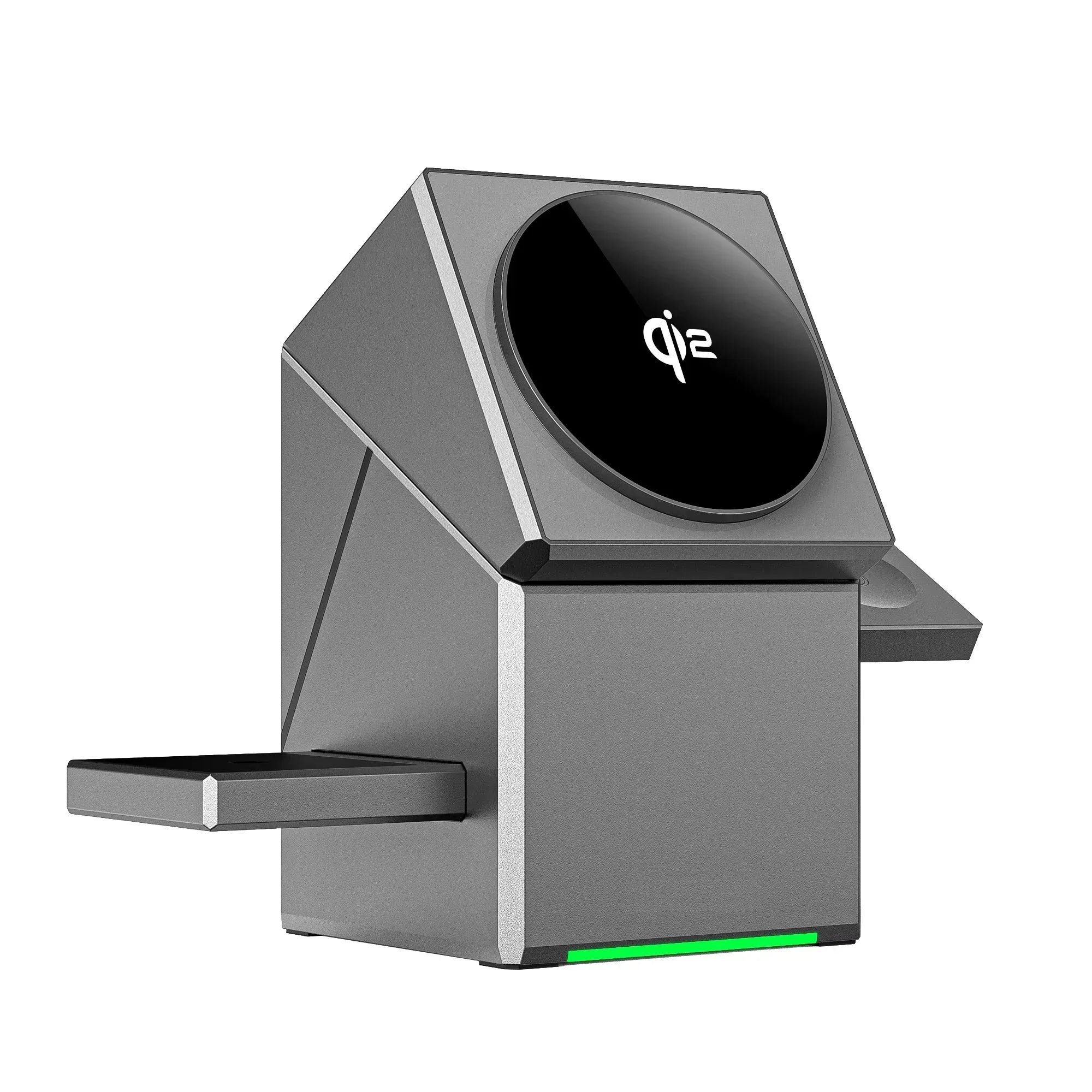 Chargeur Qi2 3-en-1 Dock Auto-Rotatif – iPhone 16 15 14 Pro Max AirPods iWatch Charge Rapide