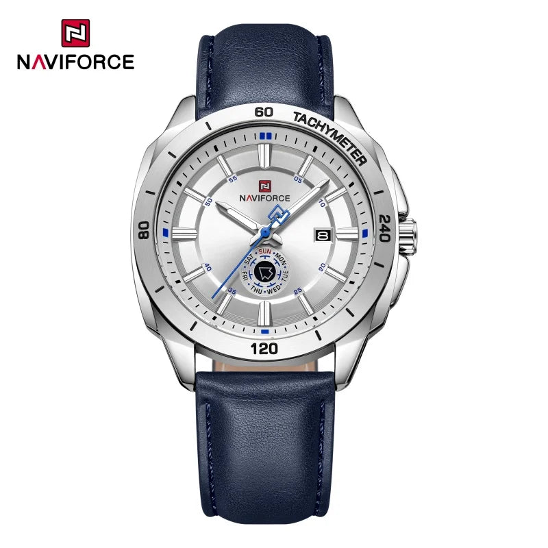 Montre Homme NAVIFORCE 2026 Quartz Cuir Sport Casual Jour Date – Élégante Fashion