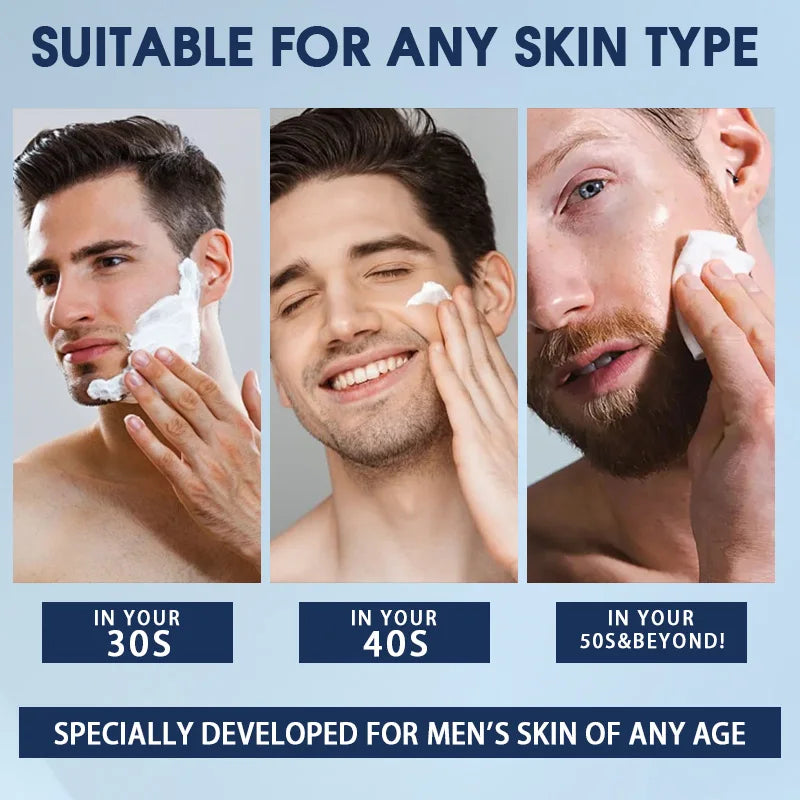 Crème Visage Homme Collagène & Rétinol – Anti-Âge, Hydratante & Anti-Rides | Acide Hyaluronique | Soin Quotidien