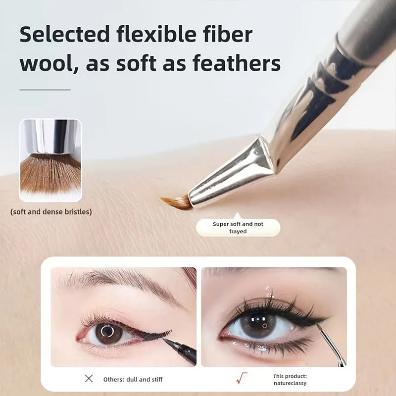 Pinceau Eyeliner Coudé Précision – Correcteur Cernes & Contour Yeux | Outil Cosmétique