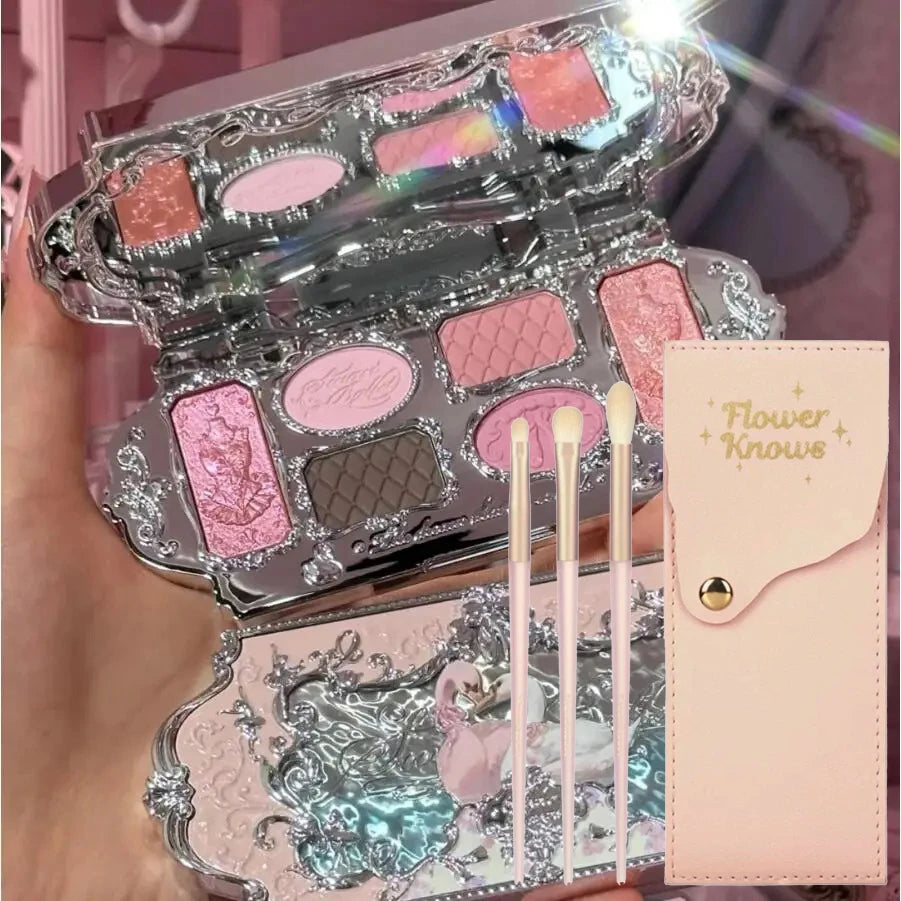 Palette Fards à Paupières Flower Knows Swan Ballet – 6 Teintes Mat, Shimmer & Nacré | Glitter