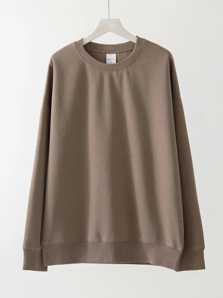 Sweat Col Rond Oversize Femme – Comfort Colors Rose Jaune Blanc Coton Automne Hiver