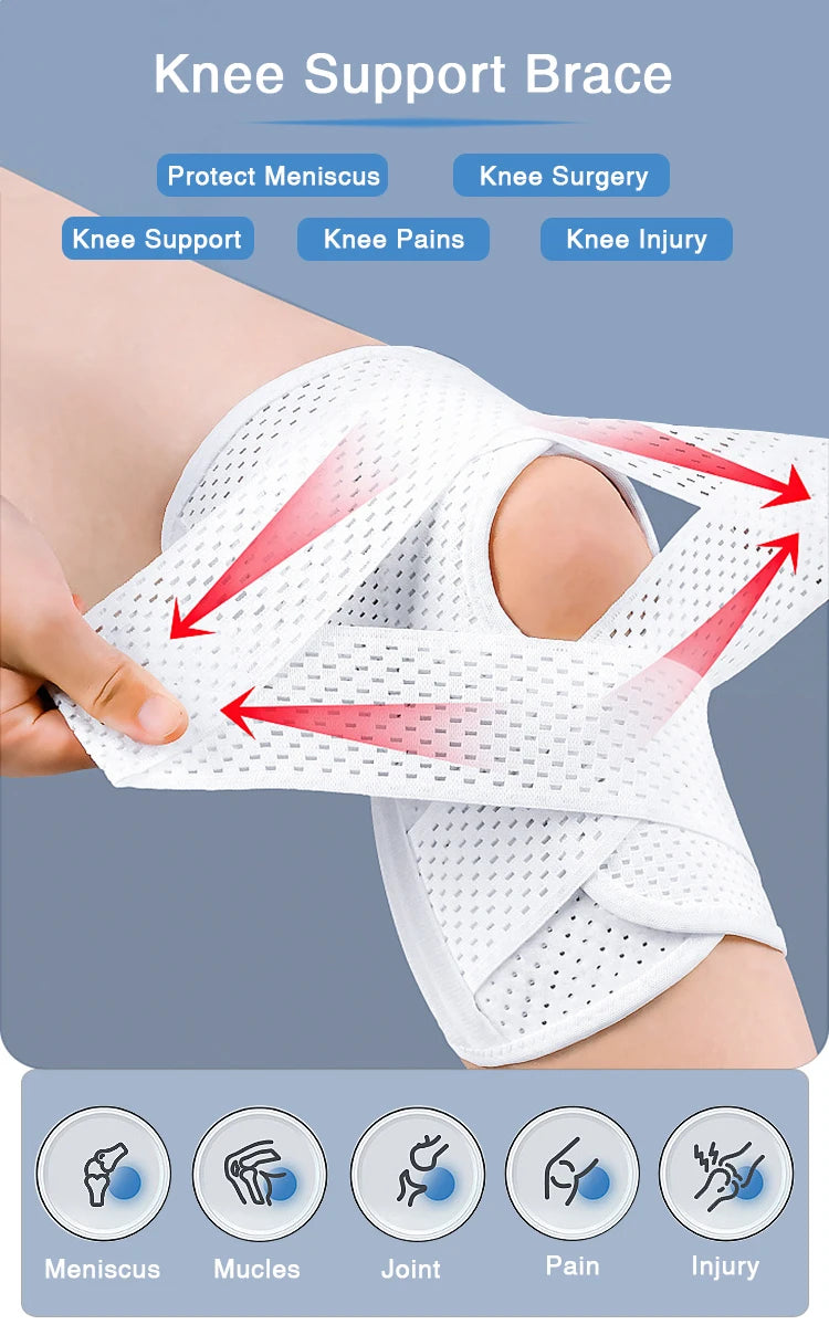 Genouillère Sport Élastique Compressive Unisexe – Maintien Articulations, Arthrite & Protection Genou | Fitness, Volley & Running