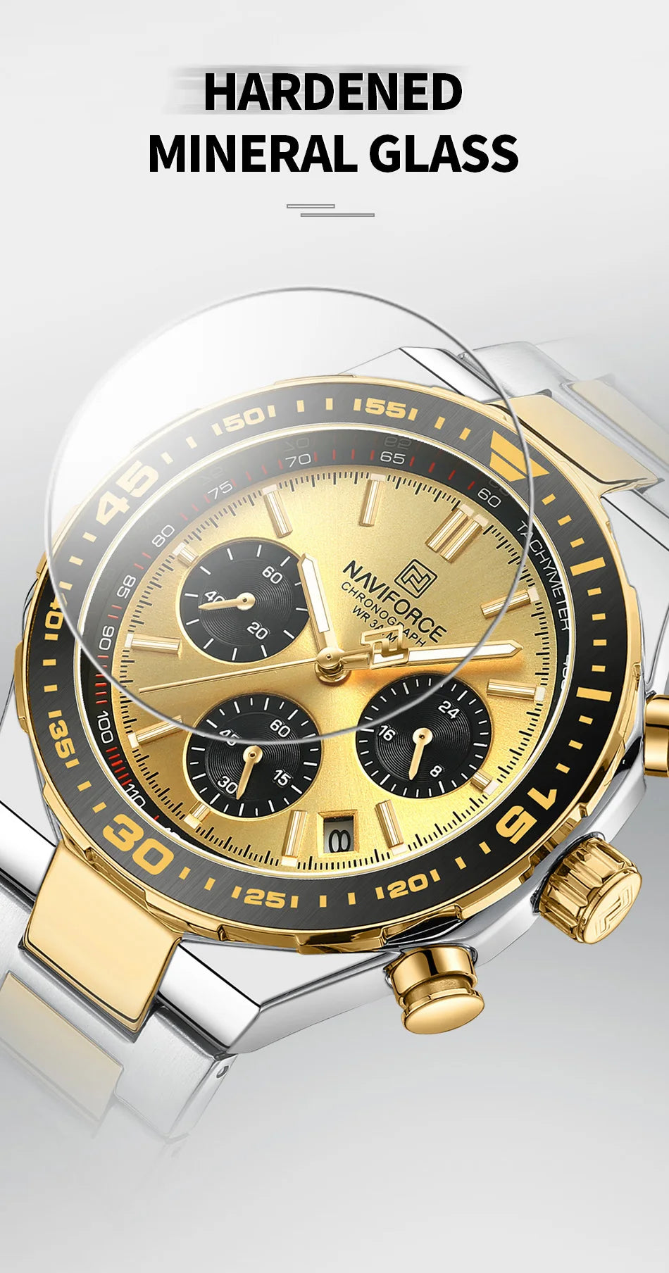 Montre Homme Naviforce Business Classique Quartz – Acier Inoxydable Étanche Fashion 2024