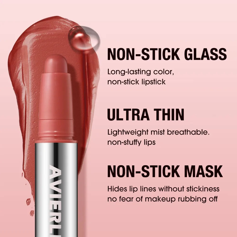Rouge à Lèvres Mat Hydratant – Stylo Rotatif Facile à Appliquer | Waterproof Longue Tenue