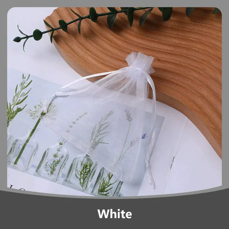 Organzasäckchen Lot 100 Stk. – Schmuckbeutel Hochzeit & Party | 4 Größen zur Auswahl 7x9 9x12 10x15 13x18cm | Geschenkverpackung & Premium-Dekoration