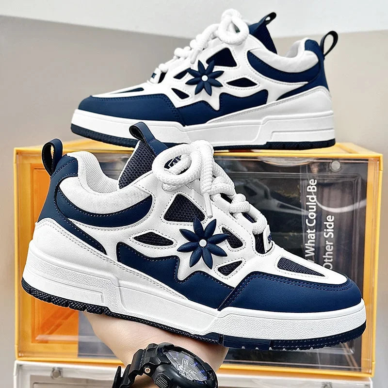 Sneakers Plateforme Vulcanisées Homme – Semelle Épaisse Respirantes Résistantes Sport Casual