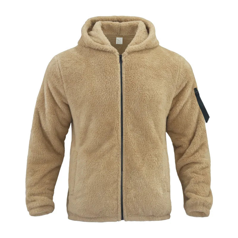 Veste Homme Automne Hiver Polaire Double Face Chaude Capuche Loose Casual Coupe-Vent – Manteau Chaud Tendance Saison Froide | Mode Homme Premium