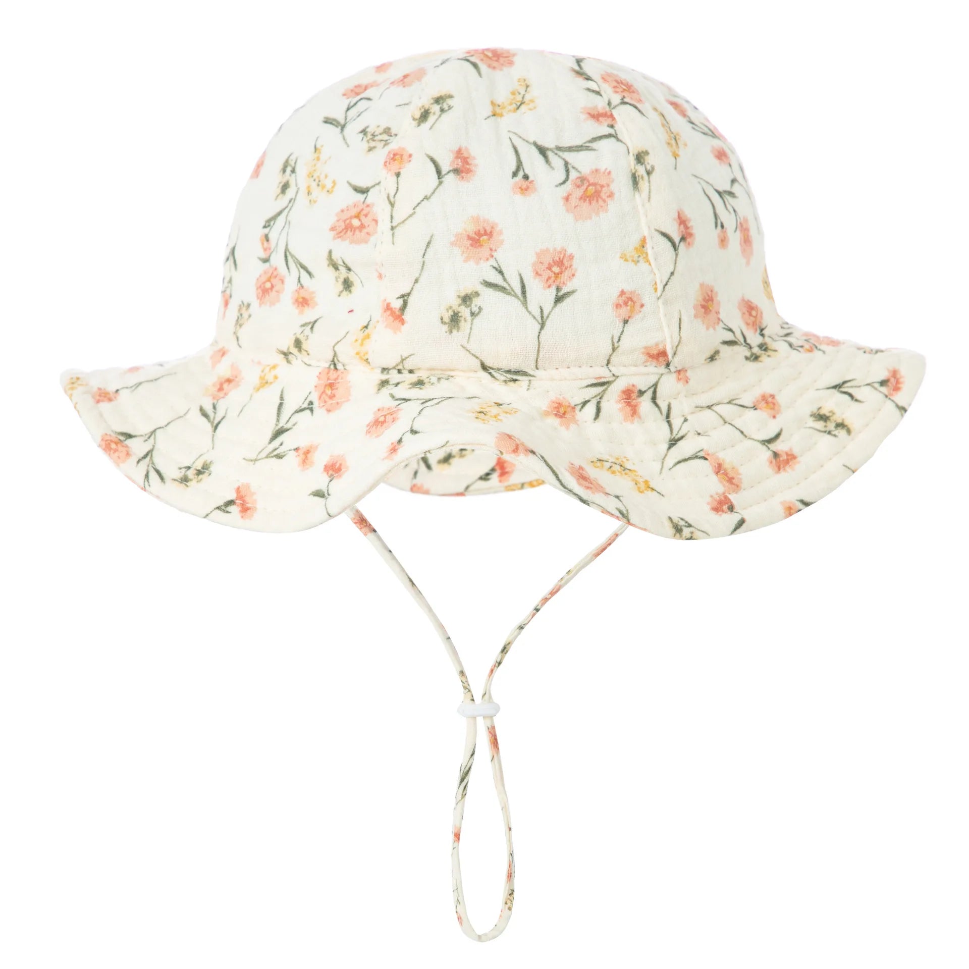 Bob Bébé Coton Imprimé Anti-UV Unisexe – Chapeau Panama Plage Pêche Outdoor Garçon Fille 3-12 Mois