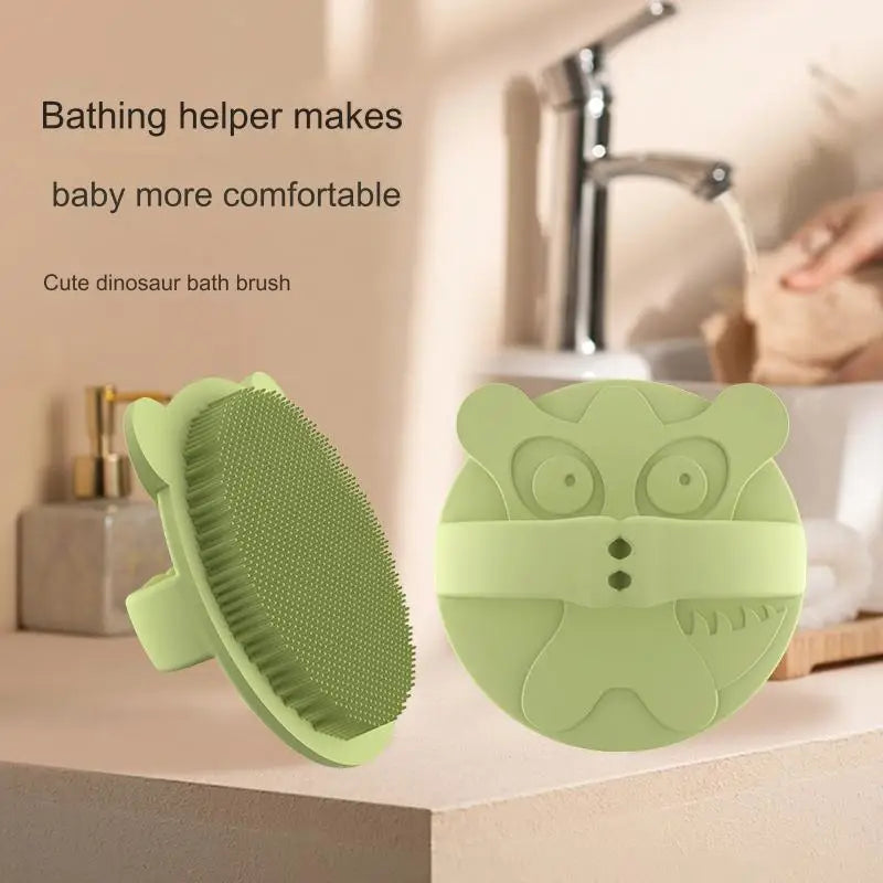 Brosse Shampoing Dinosaure en Silicone - Massage Cuir Chevelu, Anti-Pellicules & Croissance