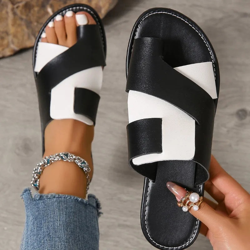 Chaussures PU Waterproof Femme Plage Grande Taille 2025 – Flat Non-Slip Casual Outdoor