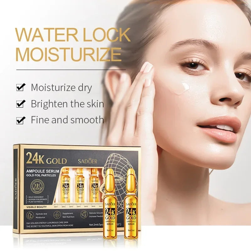 Sérum Ampoule Vitamine C – Éclat, Hydratation & Réparation Peau | Lissant & Unificateur de Teint | Soin Visage Skincare