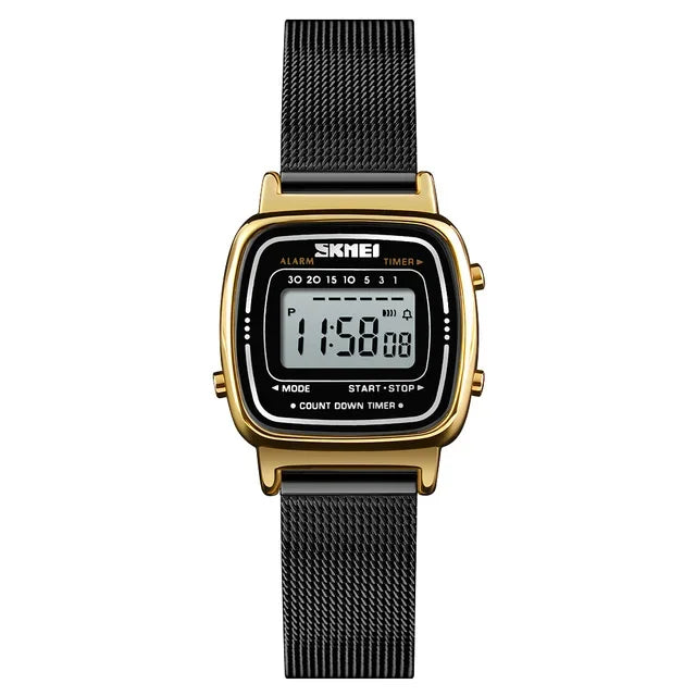 Montre Femme SKMEI 1901 Digital Chrono Calendrier Petit Cadran Étanche – Luxe Fashion Tendance