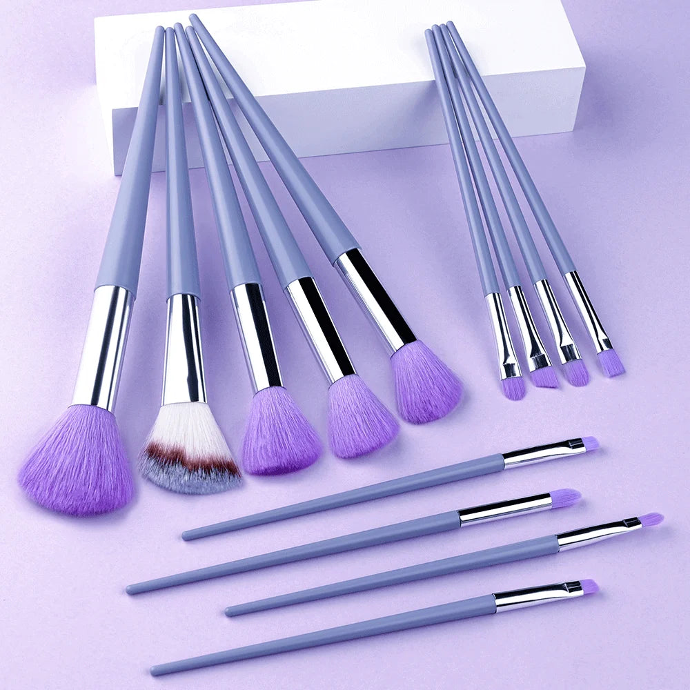 Set de Pinceaux Maquillage 13 Pièces - Synthétiques Premium